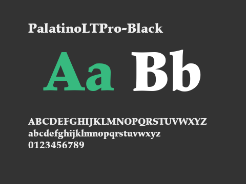 PalatinoLTPro-Black