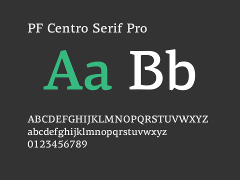 PF Centro Serif Pro