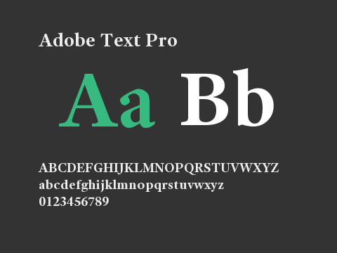 Adobe Text Pro