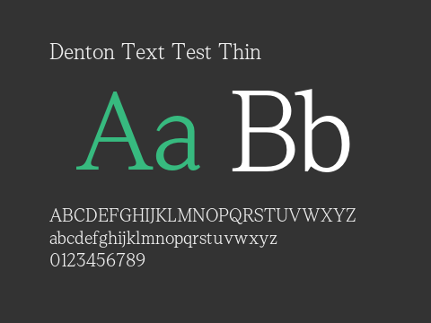 Denton Text Test Thin