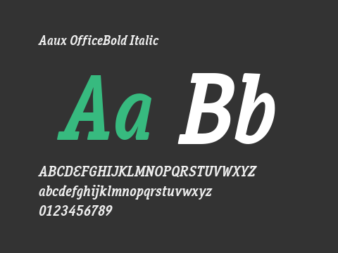 Aaux OfficeBold Italic