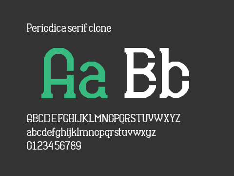 Periodica serif clone
