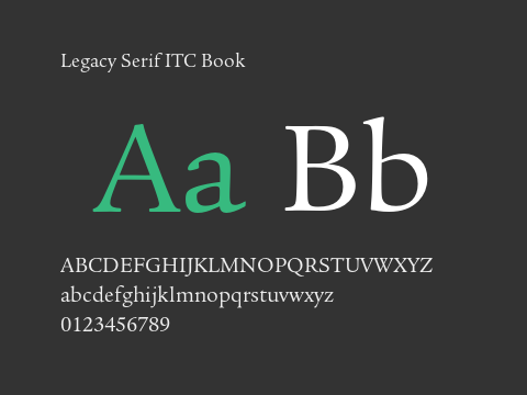 Legacy Serif ITC Book