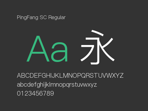 PingFang SC Regular