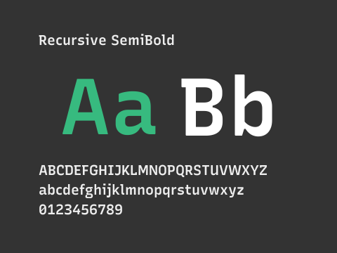 Recursive SemiBold