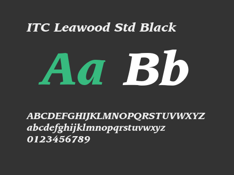 ITC Leawood Std Black
