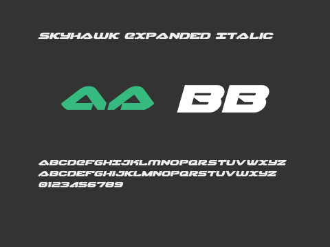 Skyhawk Expanded Italic